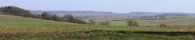 Blick von Aidenau über das Geslau-Colmberger Becken