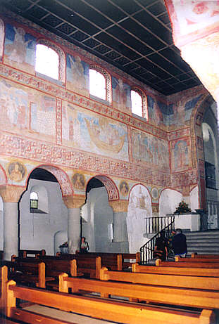 Reichenau, Klosterkirche Oberzell, Innenansicht