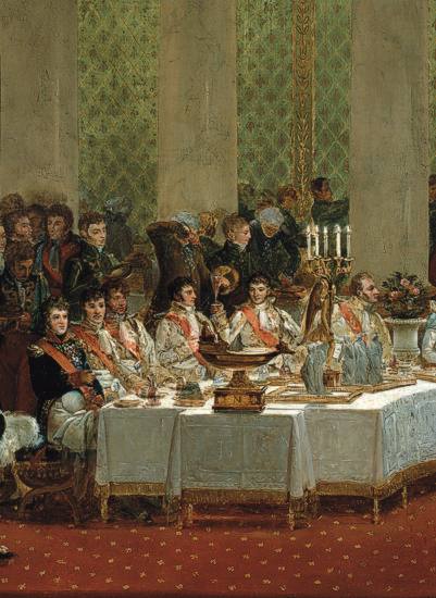 Alexandre Benoît Jean Dufay: Hochzeitsbild Napoleon I. mit Marie-Louise von Österreich 1812 (Detail)