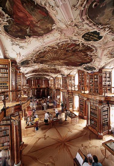 St. Gallen, Bibliothekssaal der Stiftsbibliothek