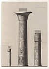 Theben, drei Sulen aus dem Amuns-Tempel von Karnak 
