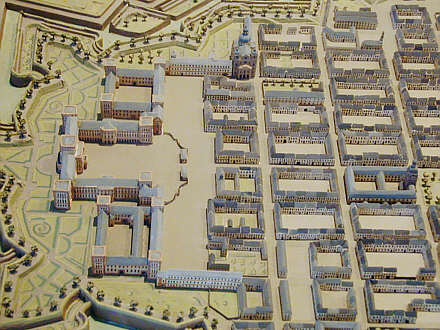 Mannheim, Stadtmodell, um 1750