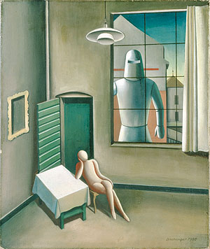 Rudolf Dischinger: Bedrohung, 1935. Museum für Neue Kunst, Städt. Mus. Freiburg. © Nachlass Rudolf Dischinger