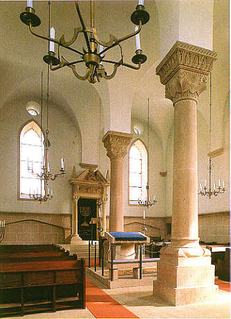 Worms, Innenansicht der Männersynagoge