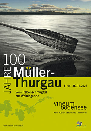 Plakat zur Ausstellung. vineum Meersburg
