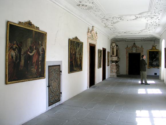 Schloss Salem, oberer Flur in der Prälatur