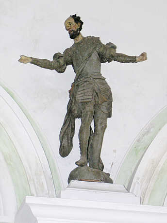Stuckfigur von J.A. Feuchtmaier im Marstall
