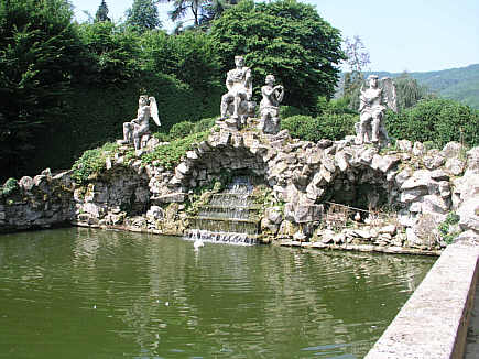 Garten der Villa Barbarigo in Valsanzibio