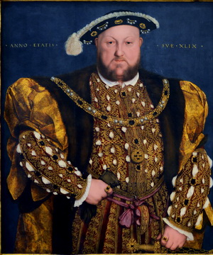Hans Holbein d. J., Porträt Heinrichs VIII, 1540. Öl auf Holz. Palazzo Barberini, Rom