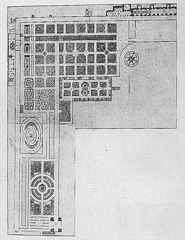 Hortus Palatinus, Grundriss nach de Caus