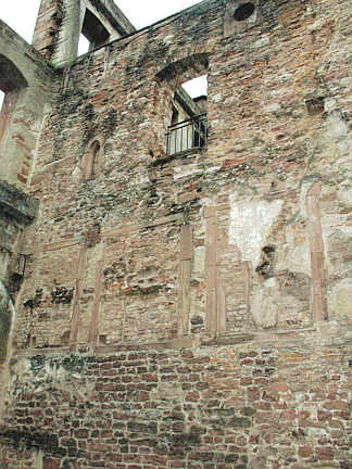 Schloss Heidelberg, Ludwigsbau, Südwand