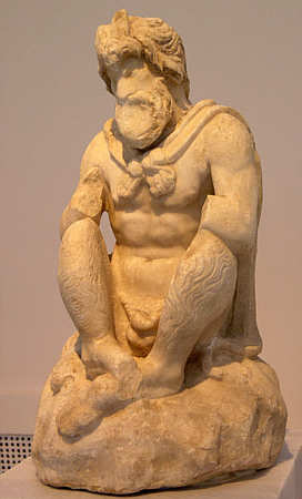 Griechischer Hirtengott Pan bronziert Skulptur Statue Figur Zeus Griechenland 