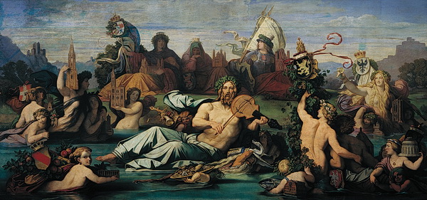 Moritz von Schwind: Vater Rhein. 1848. © Raczynski-Stiftung am Nationalmuseum in Poznan 