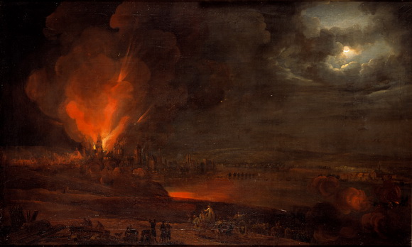Georg Schneider (1759-1843): Der Brand des Mainzer Doms in der Nacht vom 28. bis 29. Juni 1793, 1800, Generaldirektion Kulturelles Erbe Rheinland-Pfalz, Landesmuseum Mainz