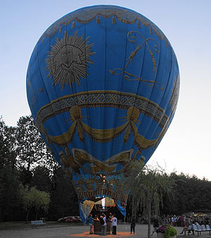 Mongolfiere am Boden. Foto SSG