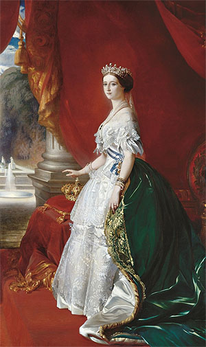 Kaiserin Eugénie im Krönungsornat. Bildnachweis: Napoleonmuseum Thurgau 