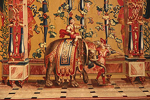 Groteskenserie in Schloss BruchsaL Der Elefantentreiber