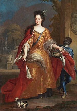 Anton Schoonjans: Ganzbild der Kurfürstin Anna Maria Luisa de'Medici, der Gemahlin des Kurfürsten Johann Wilhelm. Foto: SSG / sa_bstgs