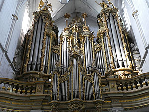 Klosterkirche Salem, Dreifaltigkeitsorgel. Foto: H. Böhne/SSG