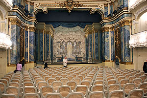 Schloss Schwetzingen, Rokokotheater, Blick zur Bühne. Foto: kulturer.be