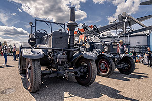 Historische Landmaschinen: Bulldogs von Lanz. Foto: Technik Museum Sinsheim