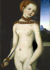 Lucas Cranach d. ., Lukretia, um 1535